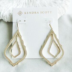Kendra Scott Simon Gold Drop Earrings NEW Perfect condition